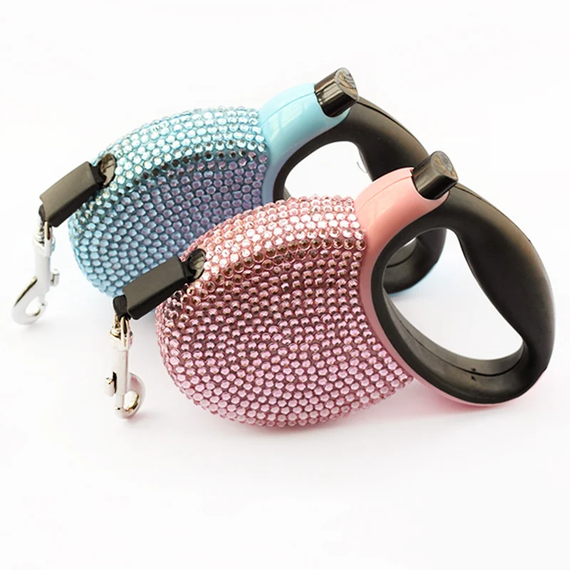 

Armi store Small Diamond Automatic Dog Leashes Retractable Traction For Dogs 43001 Pet Collar Accessories