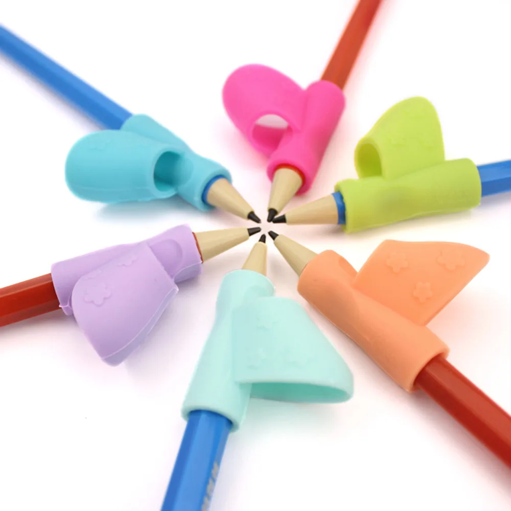 3Pcs Children Pencil Holder Pen Writing Grip Posture Prevent Correction Tool Nwe