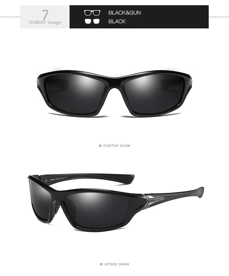 DUBERY, Ретро стиль, солнцезащитные очки, поляризационные, мужские, солнцезащитные очки для мужчин, очки, оттенки, для вождения, черные, мужские очки, 9 цветов, модель 120