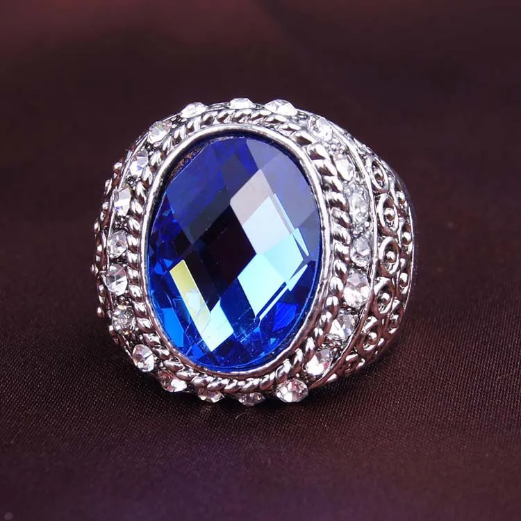 wholesale Cute Vintage emerald Crystal ring for Women Fancy JewelryAnd Green Cheap JewelryGold Plated Rings New Sale Hot | Украшения и