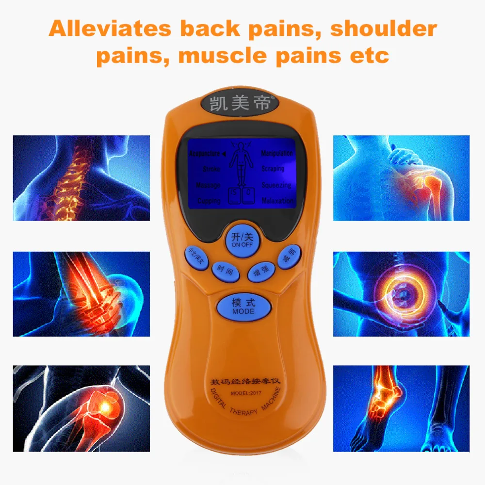 1Set Health Care Blue Screen LCD Digital Meridian Massage Instrument Relax Muscle Pain Relief Acupuncture Therapy Healthy Care 1Set Health Care Blue Screen LCD Digital Meridian Massage Instrument Relax Muscle Pain Relief Acupuncture Therapy Healthy Care