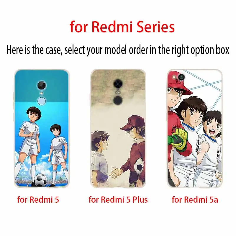 Чехол для Xiaomi Redmi Note 9 8 7 6 5 pro чехол 9a 8a 7a 6a 5a 8t y3 Captain Tsubasa Ozora Genzo football|Бамперы| |