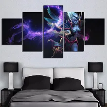 5 Piece Game Poster Wall Paintings Vengeful Spirit DOTA 2 Video Game Poster Canvas Paintings Wall Art for Home Decor 5 Piece Game Poster Wall Paintings Vengeful Spirit DOTA 2 Video Game Poster Canvas Paintings Wall Art for Home Decor