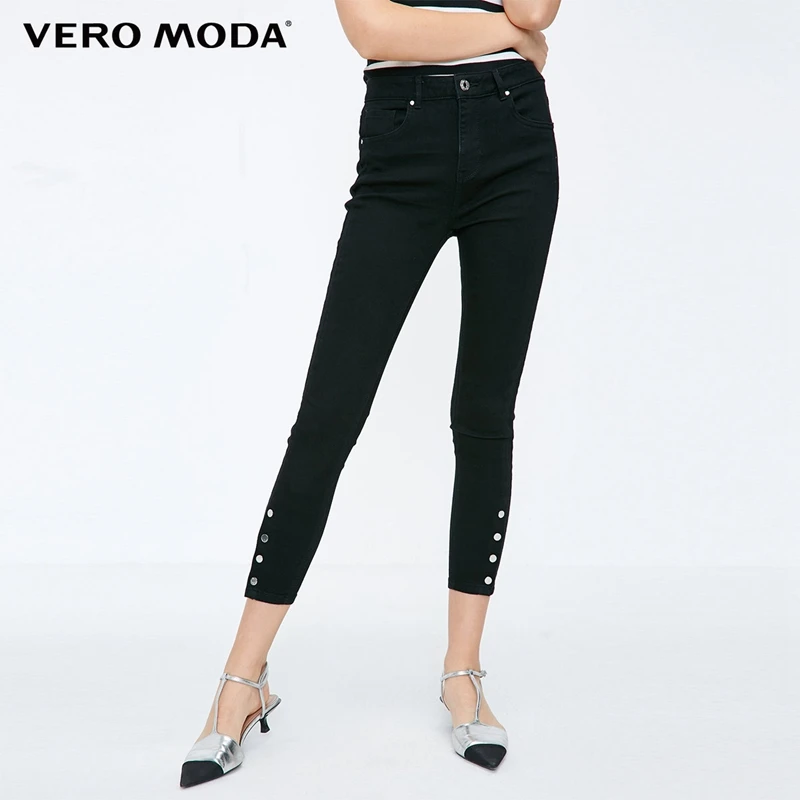 

Vero Moda Women's Mid Waist Split Cuffs Crop Jeans | 318449529