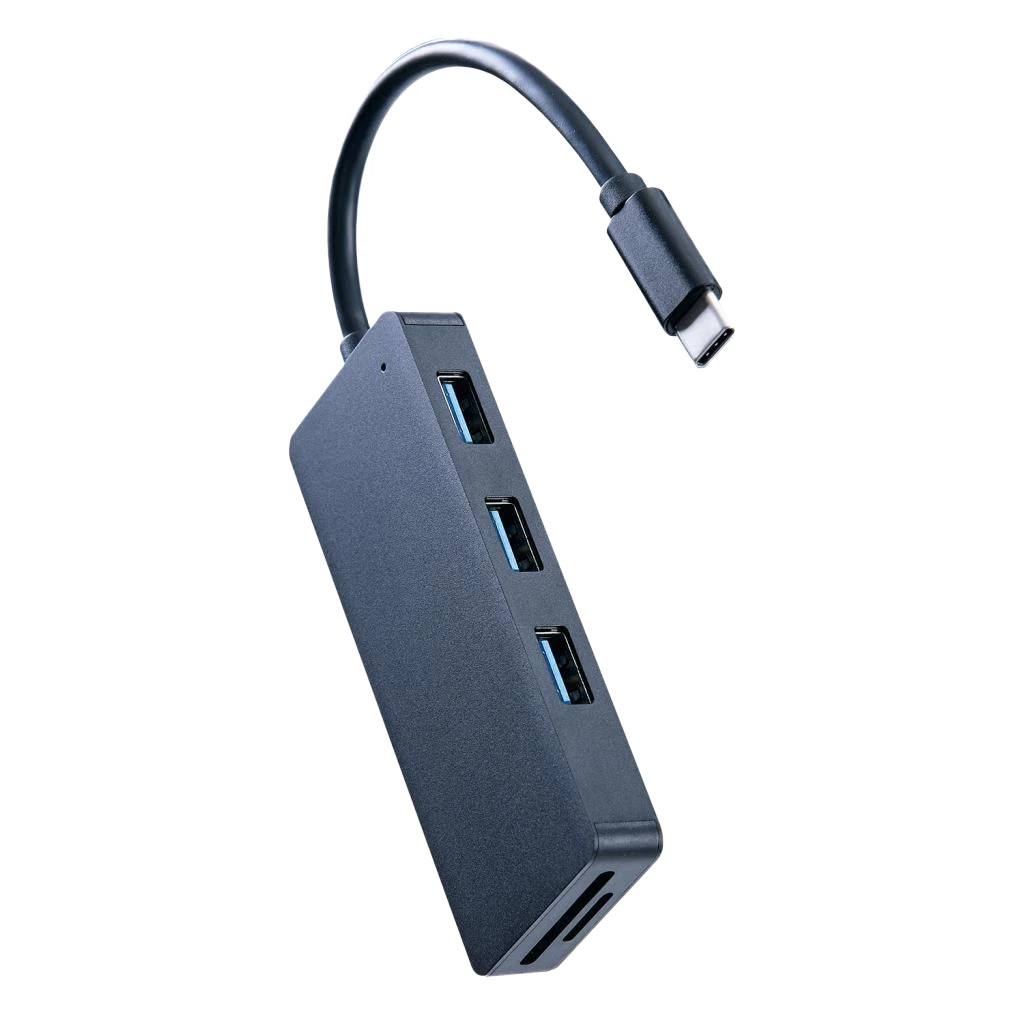 MagiDeal USB C Hub w/3*USB3.0 2*Card Slot Type-C Card Reader for TF 5 Port Type C Combo Hub