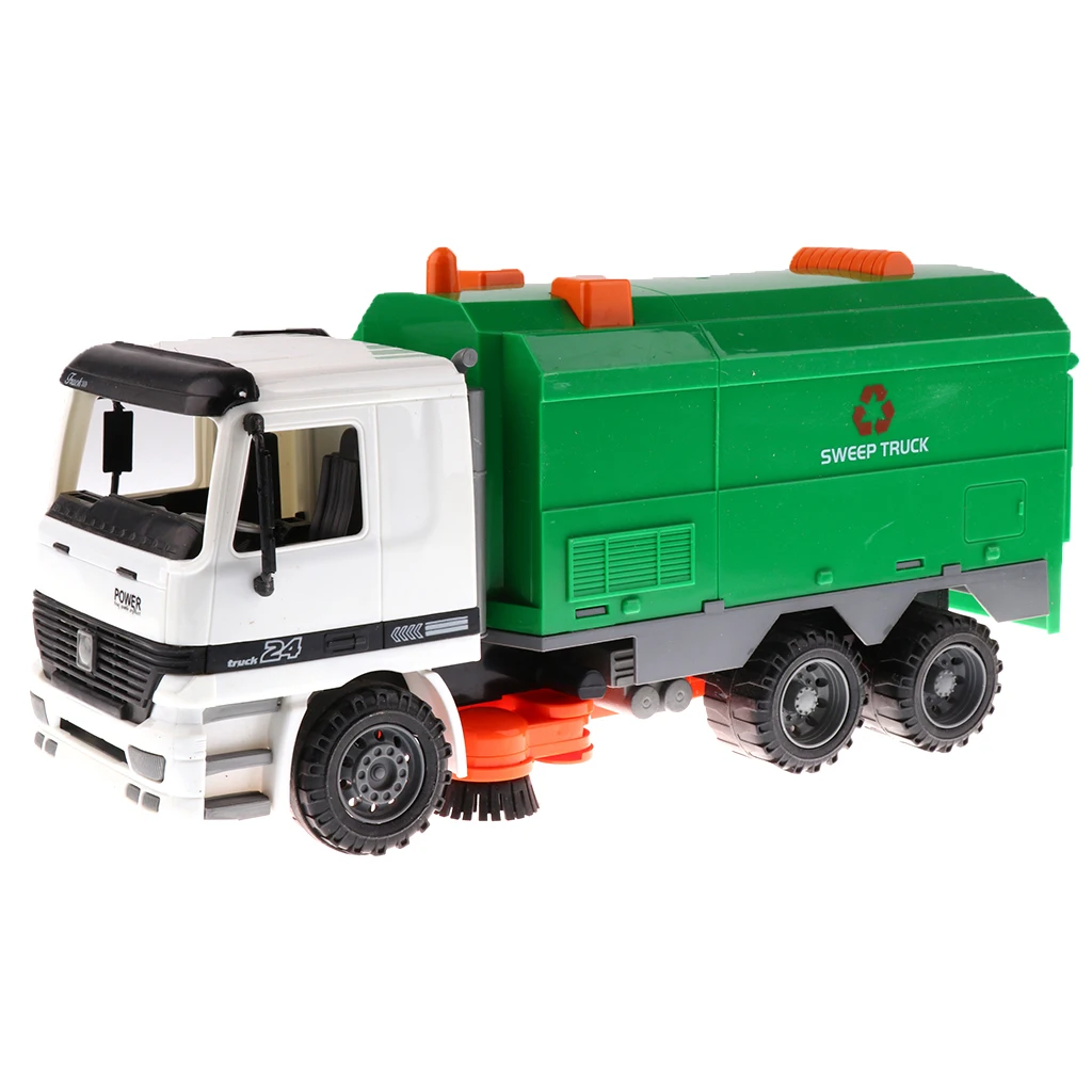 1/22 Plastic Friction Powered Dump Truck Construction Vehicle Toy Dump TruckExcavator Bulldozer Street Sweeper for Kids