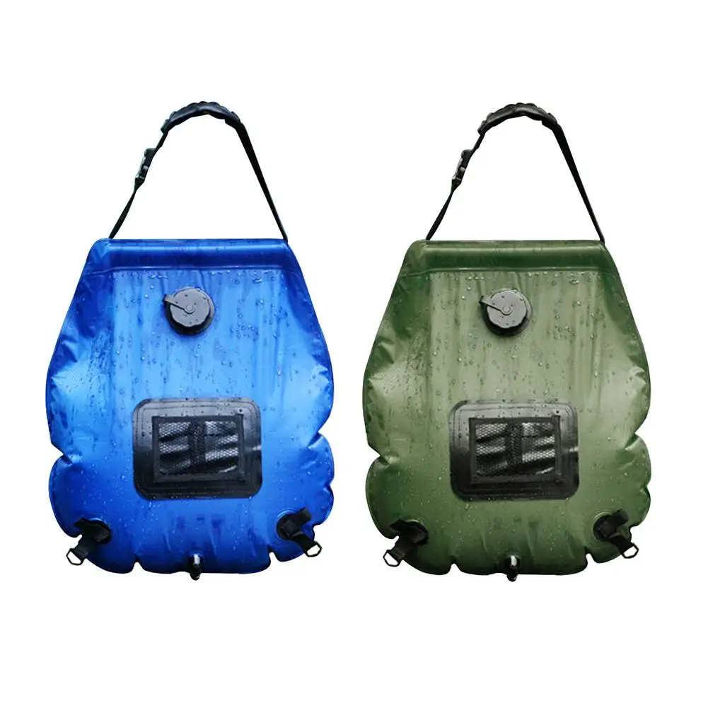 Outdoor Waterproof Dry Bag 20L Camping Solar Shower Bag Portable Hiking