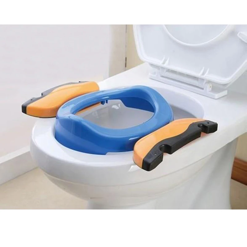 Assento de Viagem Anéis com Urina Bolsa para Crianças Bebê Portátil Pottie Câmara Potes Foldaway Toalete Treinamento Potty Verde Azul Rosa 6 Mamãe e Bebê