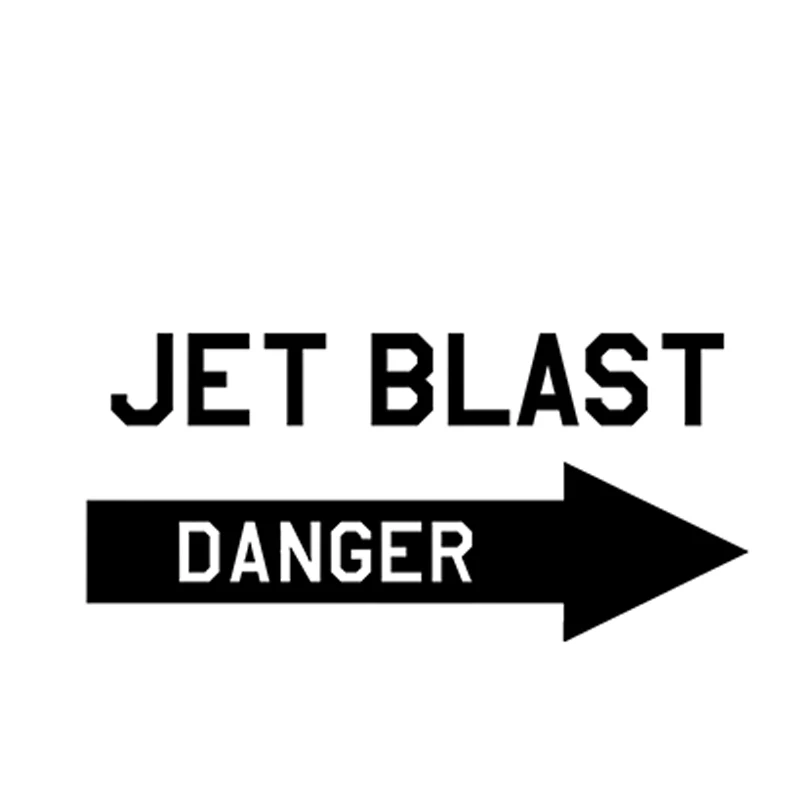 18cmx9cm Danger Jet Decal Car Sticker Art Vinyl Bulletin Aviation