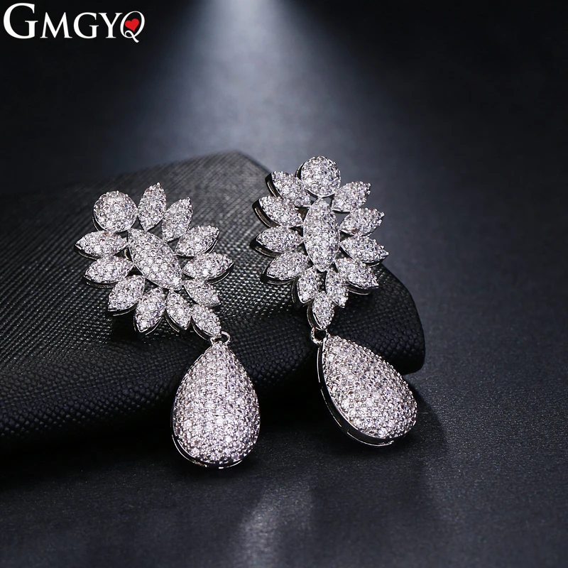 GMGYQ Новое поступление серьги Aretes De Mujer impernos 2018 Con Cristales дизайнерские для женщин