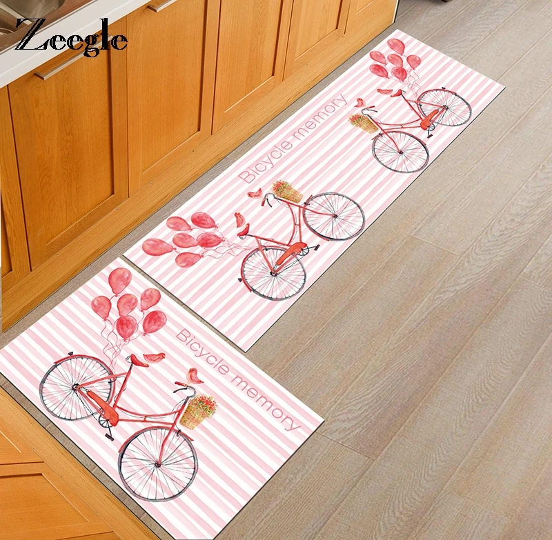 Zeegle Kitchen Floor Mat Anti Skid Bedroom Carpet Bedside Mats Desk
