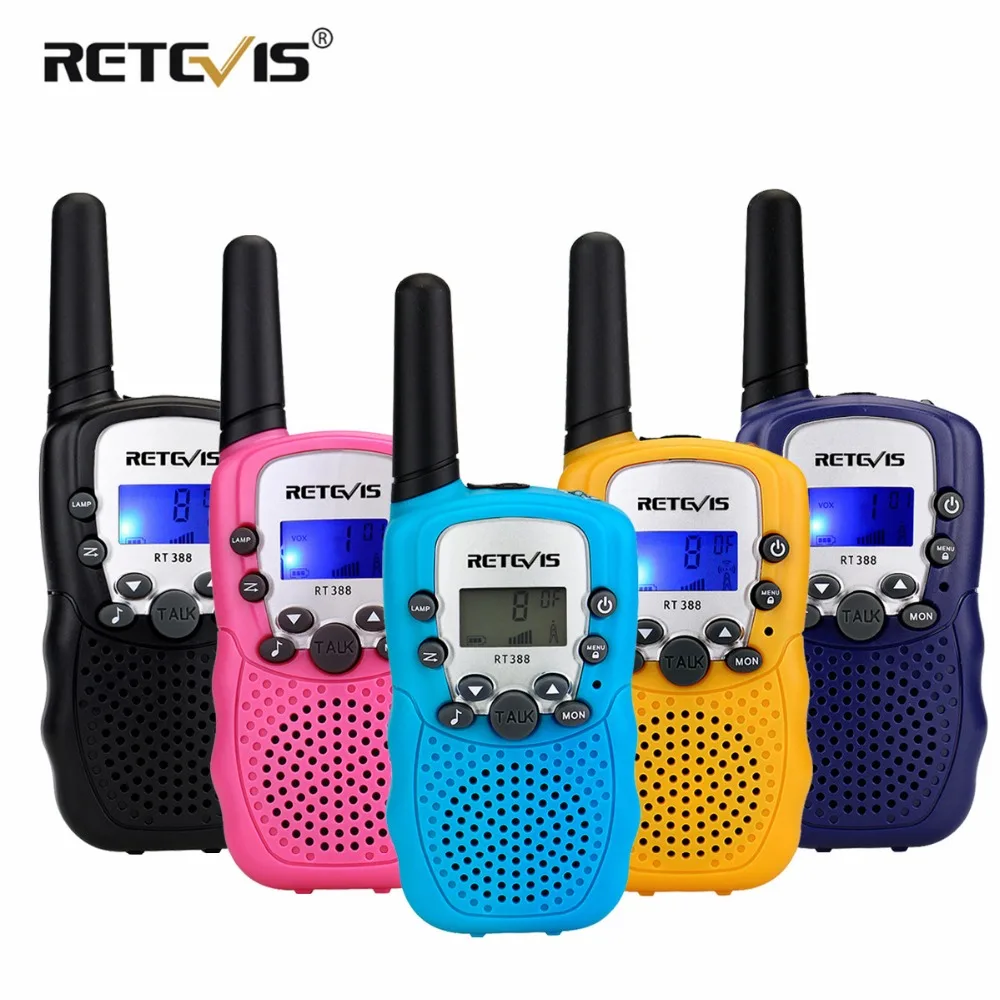 Retevis RT 388 Walkie Talkie UHF 446MHz 0 5W 8 Channels LCD Display Flashlight VOX Two 2