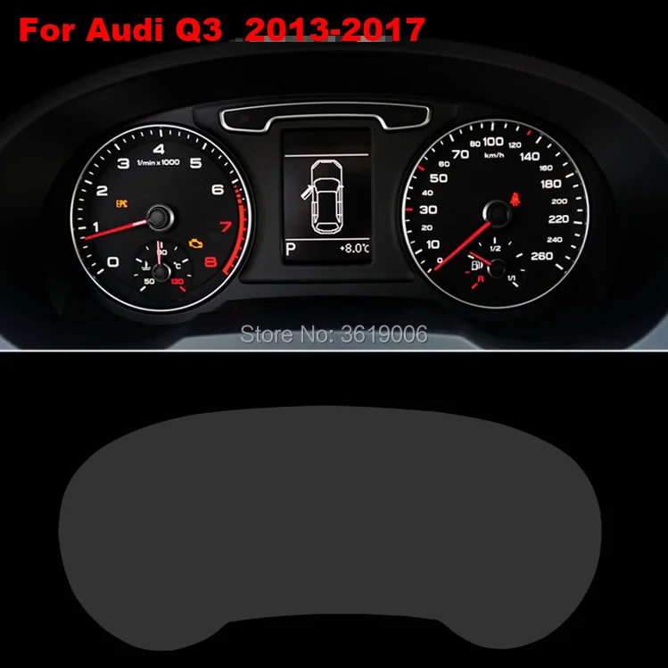 

TOMMIA For Audi Q3 13-17 Screen Protector HD 4H Dashboard Protection Film Anti-scratches Car Sticker