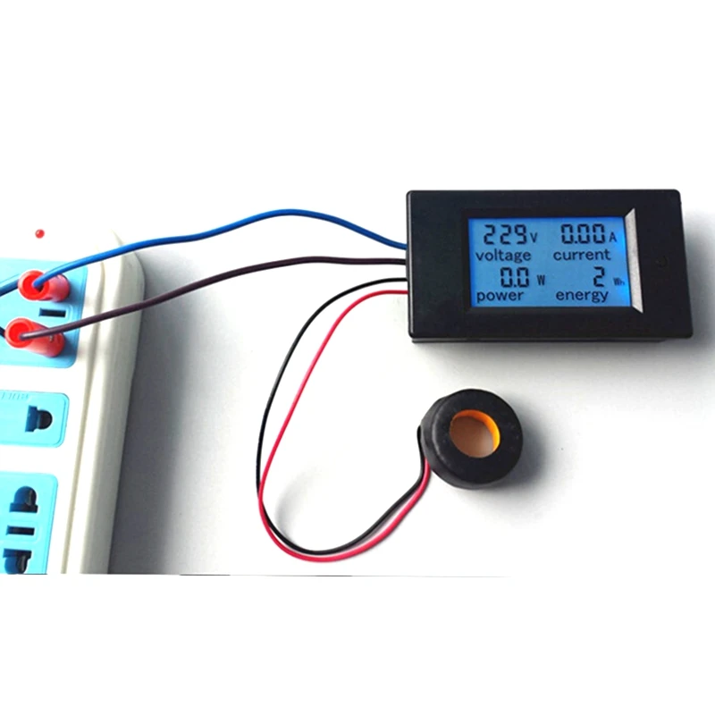 AC 80 260V/100A Цифровой вольтметр Амперметр Ток Напряжение Мощность ватт счетчик