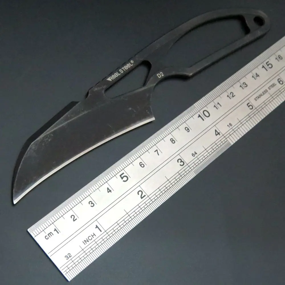 Новое поступление нож с фиксированным лезвием для шеи кемпинг тактическая охота инструмент Strike керамбитовые ножи D2 Лезвие Открытый карманный инструмент