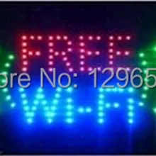 CHENXI светодио дный Бесплатный Wi-Fi знак горячая распродажа 10X19 дюймов крытый Ультра-яркий мигающий