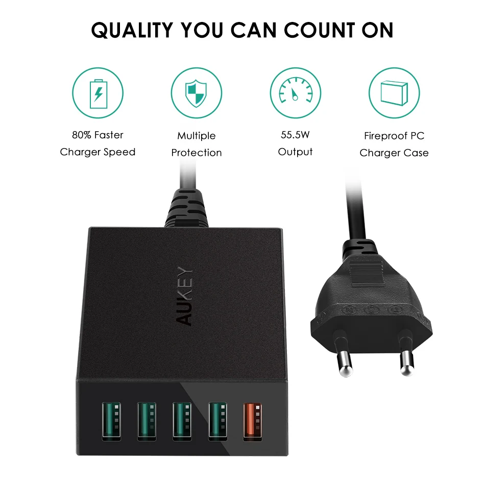 AUKEY-Quick-Charger-5-Ports-USB-Desktop-Charger-Smart-Mobile-Phone-Charger-for-LG-Xiaomi-Galaxy (1)