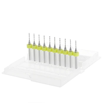 

NEW 10Pcs 1.0mm Carbide 3.175 Shank PCB Drill Bits CNC Drilling Set Woodworking Tool Apr 09