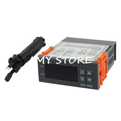 STC-1000 12V 110V 220V ЖК-дисплей Микрокомпьютер регулятор температуры Термостат w