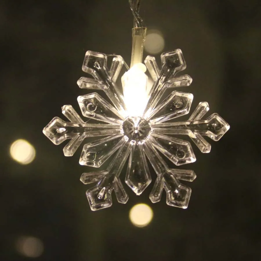 Holiday Lighting 3.5M 96 LED Snowflake Fairy Curtain LED String Lights Outdoor Waterproof Christmas Lights For Home Decoration Holiday Lighting 3.5M 96 LED Snowflake Fairy Curtain LED String Lights Outdoor Waterproof Christmas Lights For Home Decoration