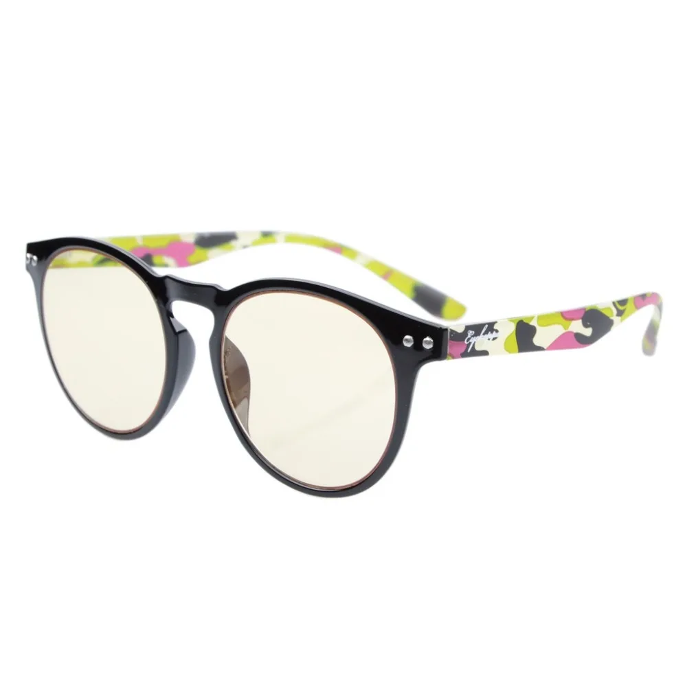 CG079 6 Eyekepper Retro Vintage Flex Lightweight Plastic Round Frame