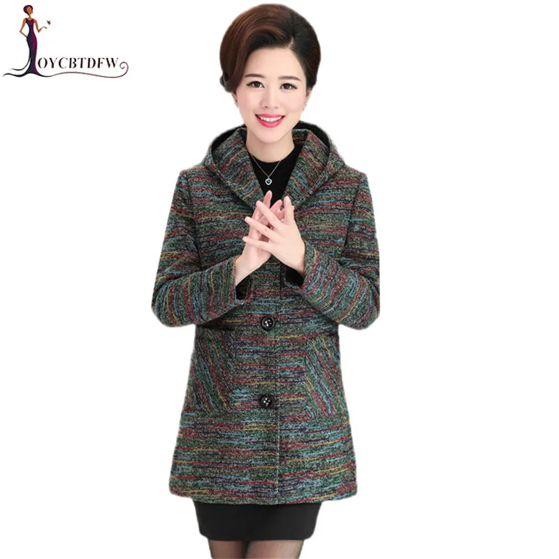 Ldt658 green Taille Gray Manteau Automne Survêtement Femelle orange Nouvelle âge red Hiver Mode Grande Moyen Veste 2018 Capuchon Xl Laine 5xl À Femmes De Yf7bv6gy