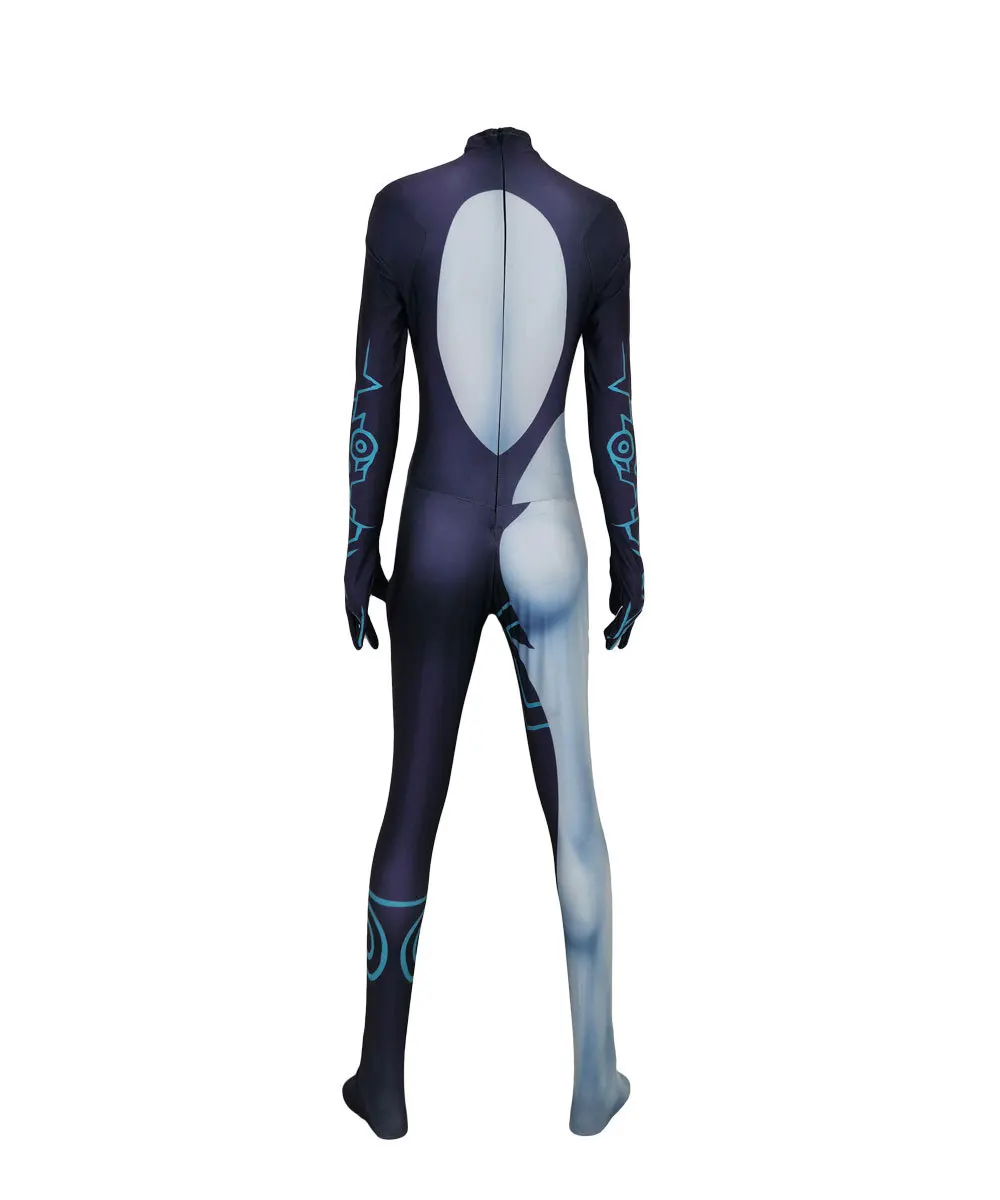 Новые Сумеречная принцесса Midna косплэй костюм спандекс 3D принт Zentai боди комбинезоны Хэллоуин для женщин дети