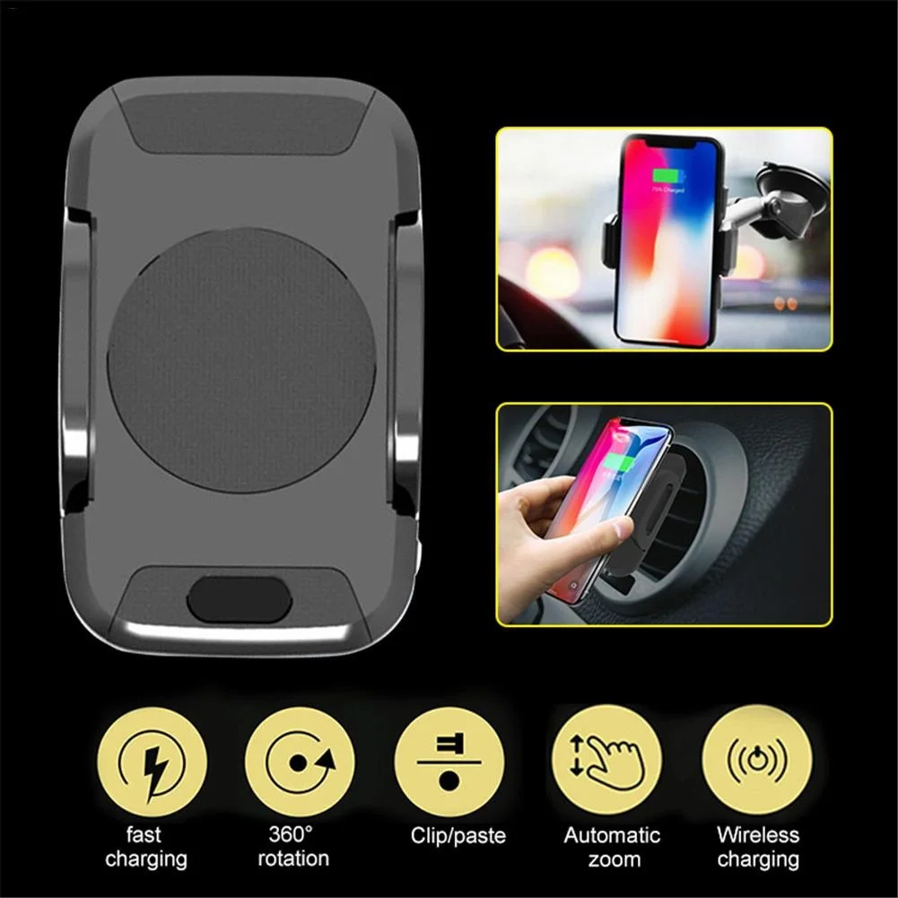 

Automatic Infrared Sensor Car Wireless Charging Adapter For iPhone X 8 Plus Quick Charge Car Holder Stand For Samsung S8 S9