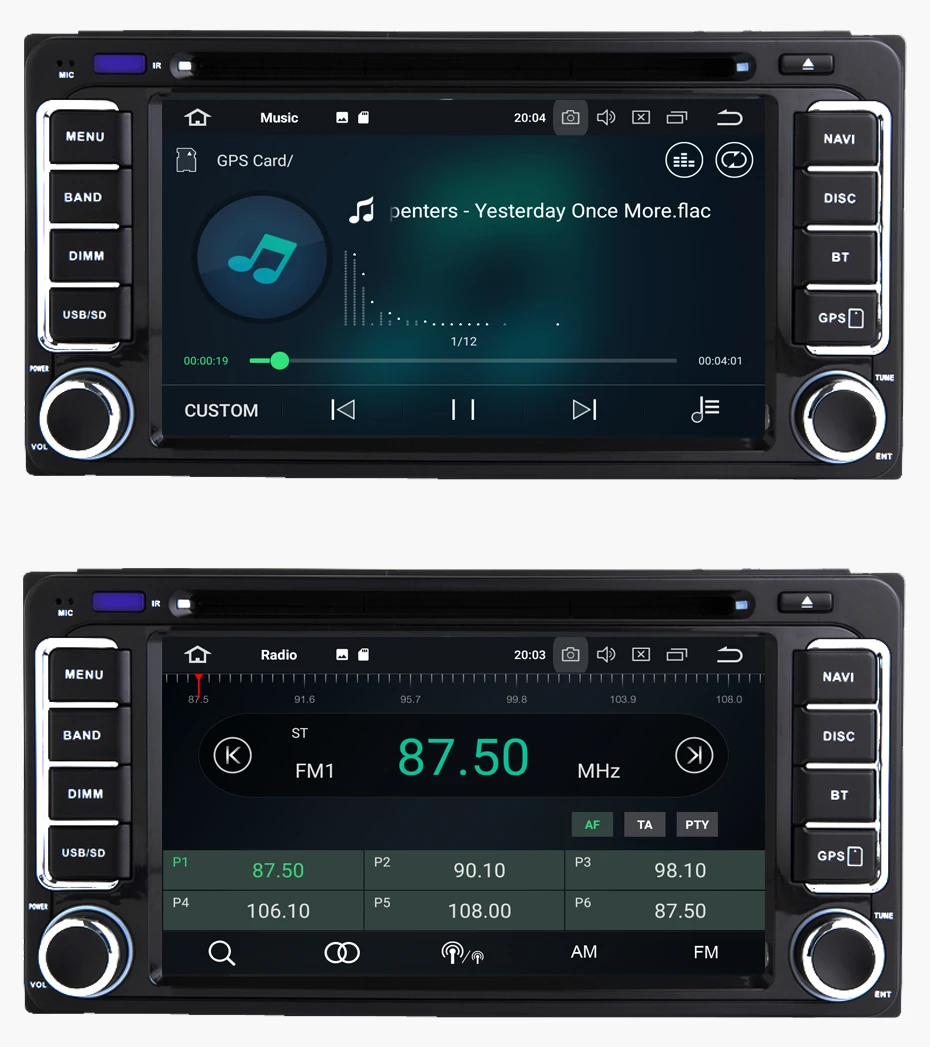 Excellent KANOR Octa Core RAM 4+32G 2 Din Android 8.0 Car Audio Stereo Radio DVD Player For Toyota Universal RAV4 Corolla Camry Hilux 13