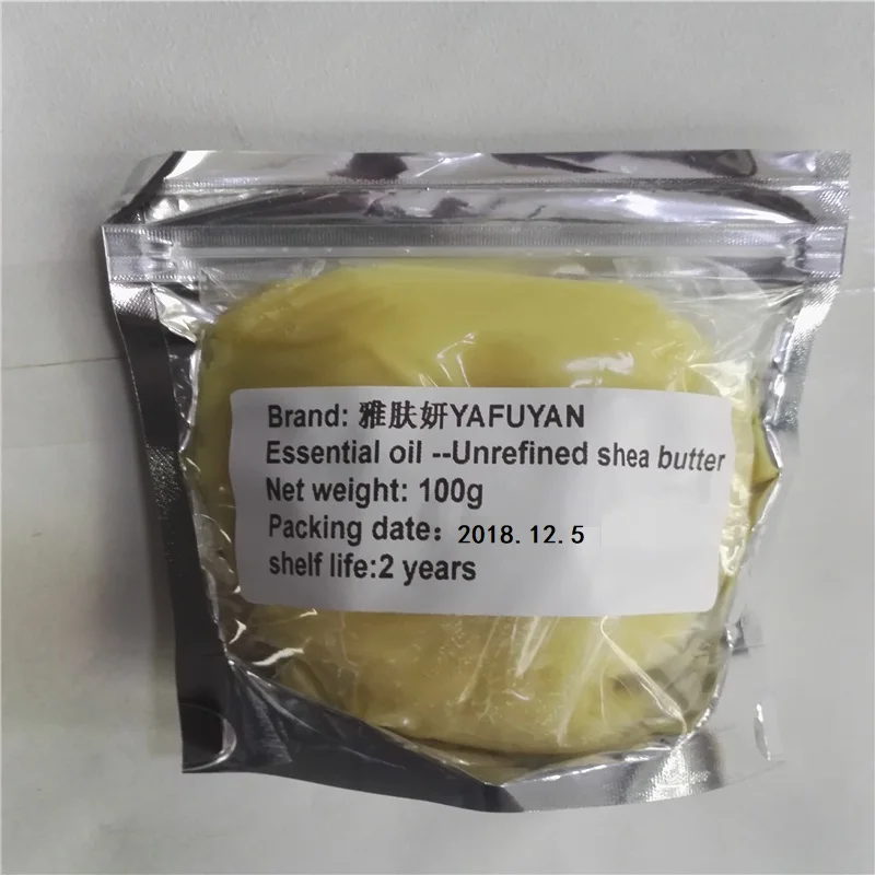 

YAFUYAN 100g Raw Natural Organic Unrefined Shea Butter Oil Fresh Grade Nourishing Moisturizing Wrinkle Skin Care