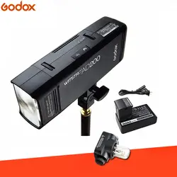 Godox AD200 ttl 2,4 г HSS 1/8000 s Карманный вспышки света двойной головкой 200Ws с 2900 мАч литиевых Батарея стробоскопа вспышкой для Canon Nikon