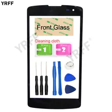 YRFF (Sem Tela Sensível Ao Toque) vidro exterior Para LG L Fino F60 D392 D290 D295 MS395 D390 Para LG G2 Lite Painel Frontal de Vidro