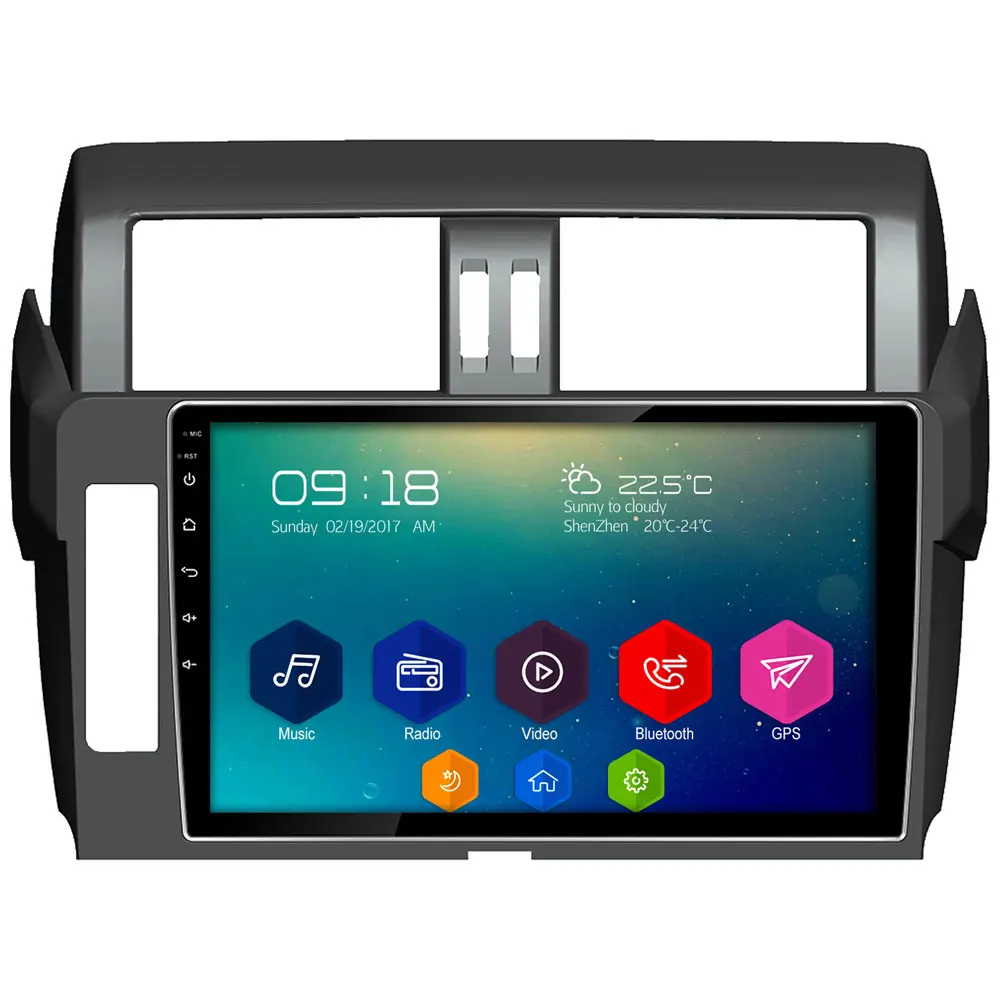 

10.1" IPS DSP Android 8 Octa Core 4GB RAM 64GB ROM Car DVD Multimedia Player Radio For Toyota Land Cruiser Prado LC150 2014-2016