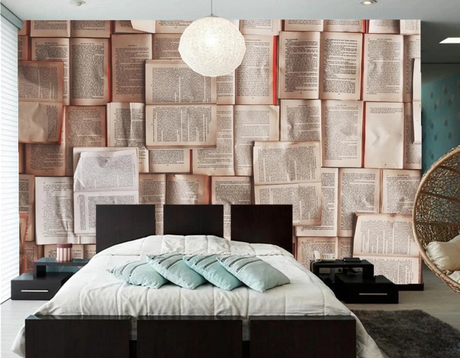 Custom 3d murals,Texture Book wallpapers papel de parede, bar coffee shop living room sofa TV background bedroom 3d wallpaper Custom 3d murals,Texture Book wallpapers papel de parede, bar coffee shop living room sofa TV background bedroom 3d wallpaper