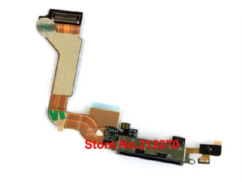 Подлинный для iPhone 4 USB док-станция зарядное устройство гибкий кабель черный 30 шт./партия