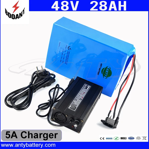 For Bafang Motor 1800W eBike Battery 48V 28Ah Scooter Lithium Battery 48V 50A BMS With 18650 Cell 5A Charger Free Shipping