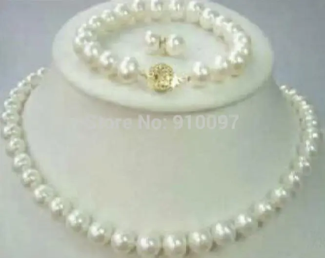 

LHX54015S>>>Natural 8-9mm AAA White Freshwater Pearl Necklace Bracelet & Earring Sets (A0516)