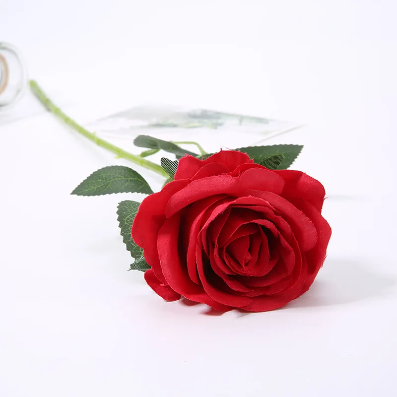 50 шт. Искусственные розы цветок на юбилей день Святого Валентина день рождения партии поставки DIY свадебный букет украшения автомобиля