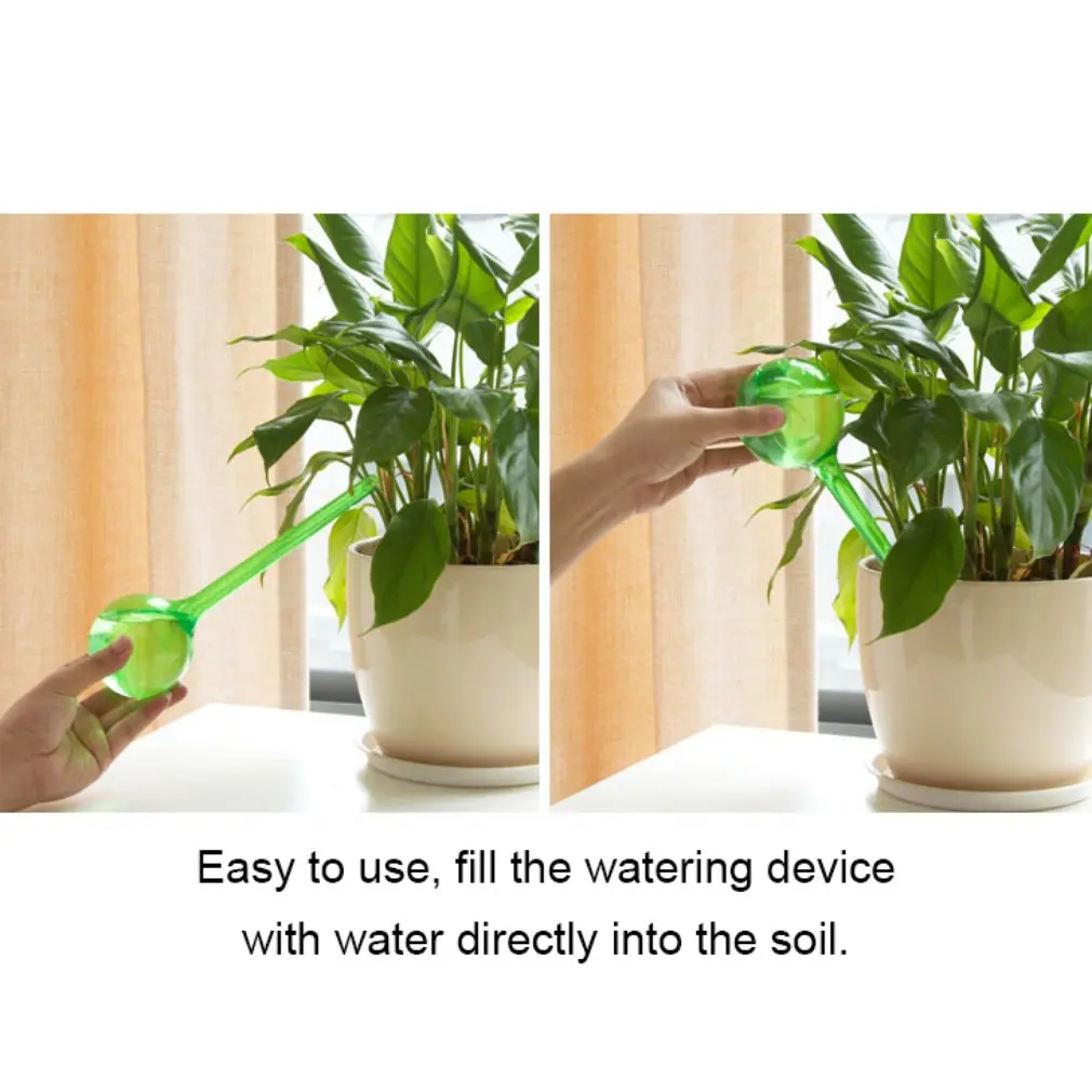 Practical Design PVC Self-Watering System Imitation Glass Ball Plant Waterer Flowers Watering Device Ball Type Drip