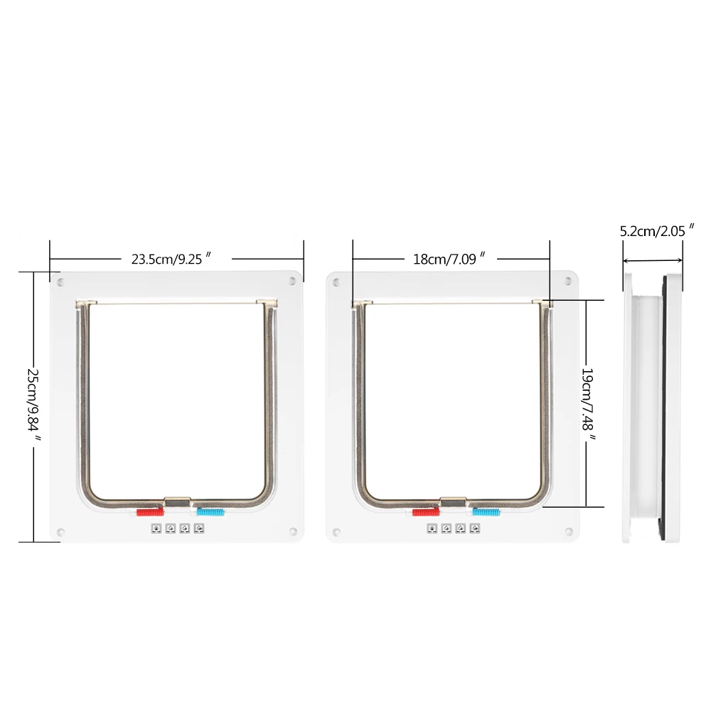 4 типа закрытия дверей W/интеллектуальные коммутаторы Держите дом двери кошка собака щенок Товары для собак Блокировка с замком Сейф откидной ворота идут в вход/выход