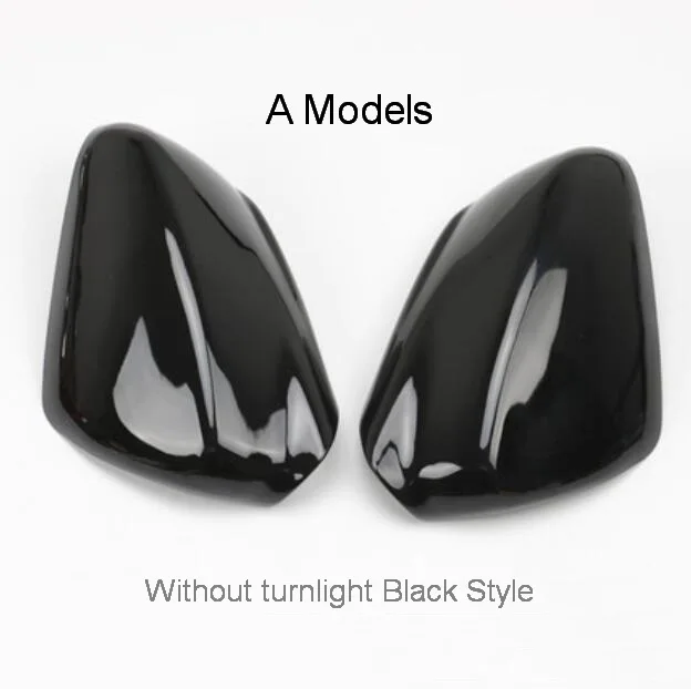 Tonlinker внешняя крышка зеркала заднего вида чехол наклейки для Citroen C-Elysee-18 автомобильный Стайлинг 2 шт ABS хромированная крышка наклейки - Цвет: A models black