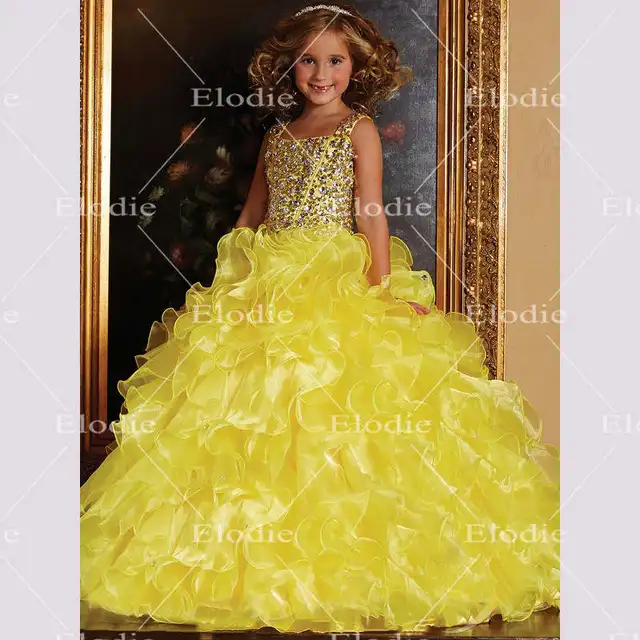 yellow frock design