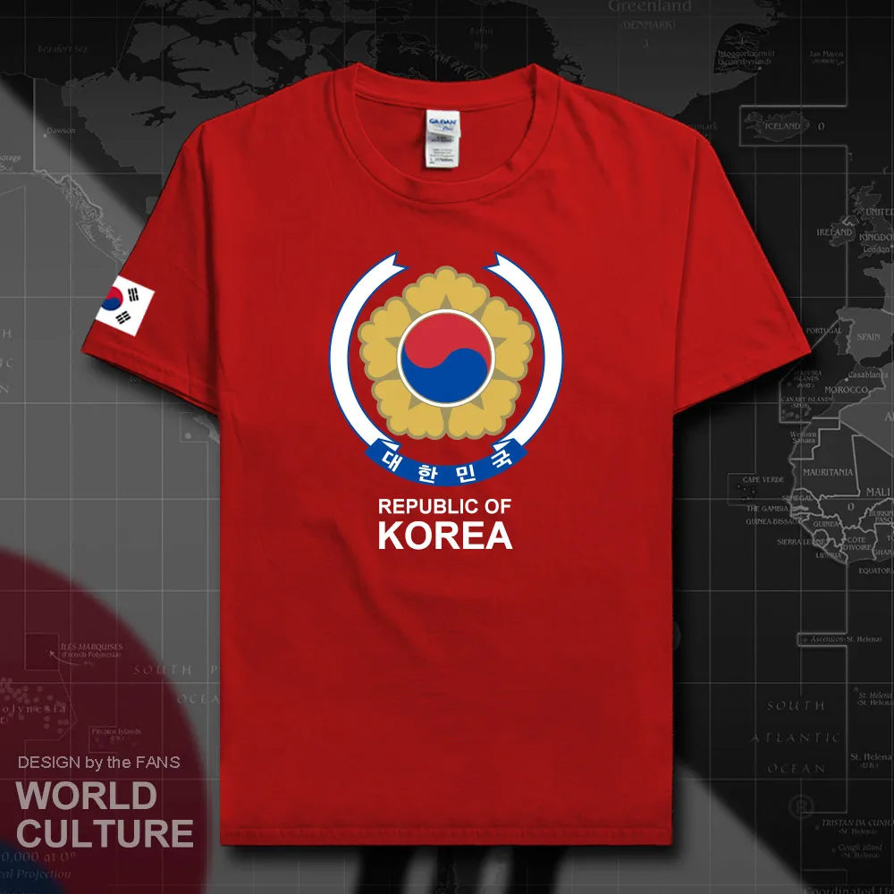 Корейская Южная футболка мужские футболки KOR 2018 топы для встреч с