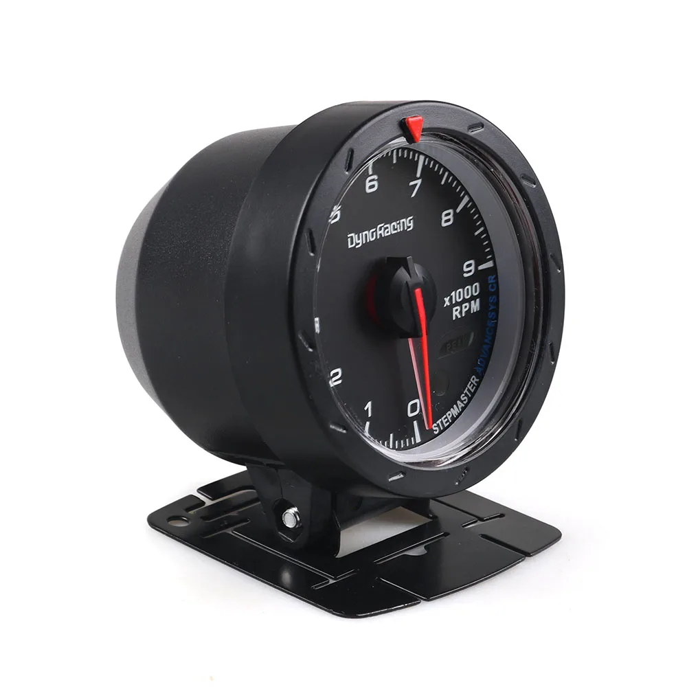 Тахометр автомобильный Dynoracing BX101466 60 мм красный и белый 0 9000 об/мин|rpm meter|rpm gaugetachometer