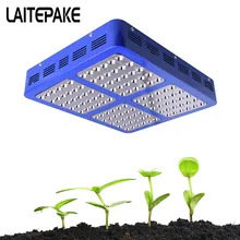 LAITEPAKE 600 Вт 900 Вт 1200 Вт полный спектр светодиодный свет для выращивания с 410-730нм 10 Вт двойные чипы для Выращивание комнатных растений и цветения