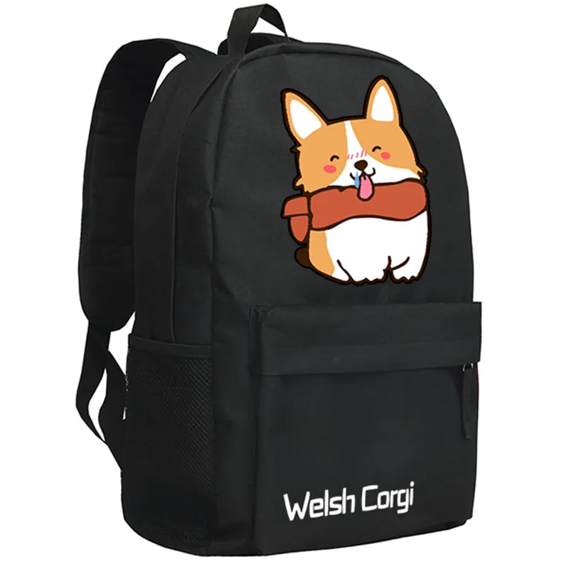 Милые рюкзаки Doge Husky shaba Inu Corgi с принтом рюкзак Оксфорд школьный для подростков