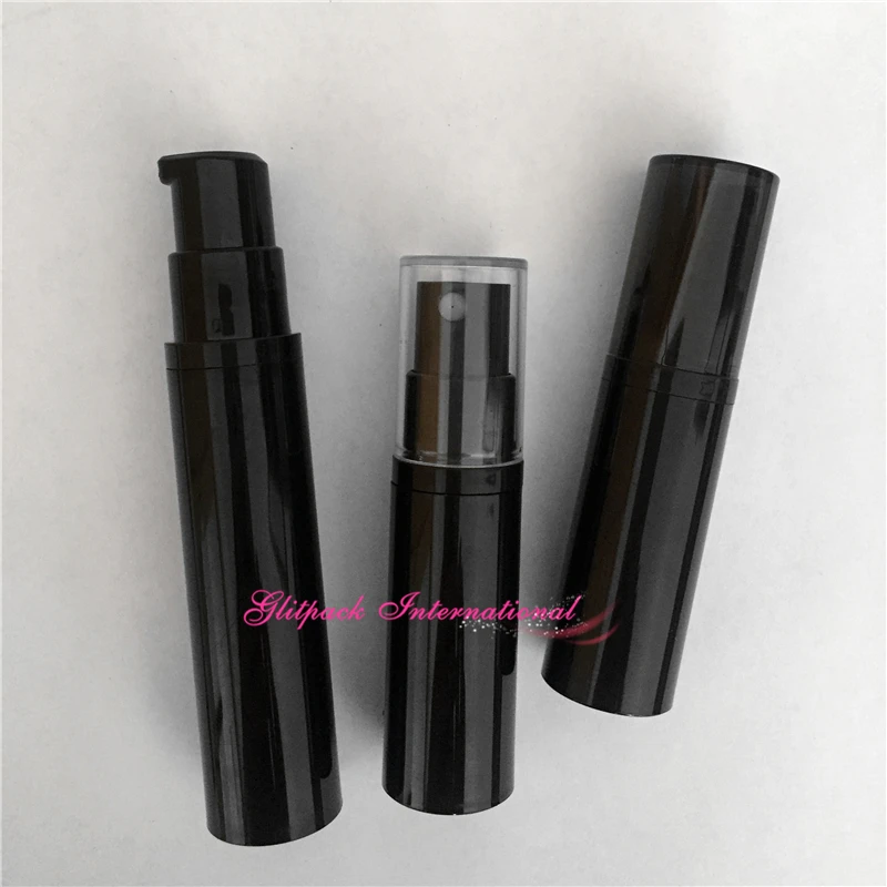 5ml 10ml airless bottle black 