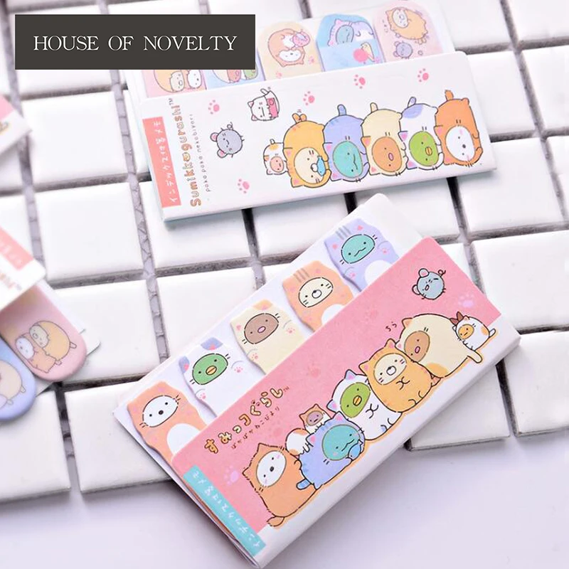 

Wonderful Sumikko Gurashi Memo Pad N Times Sticky Notes Escolar Papelaria School Supply Bookmark Label