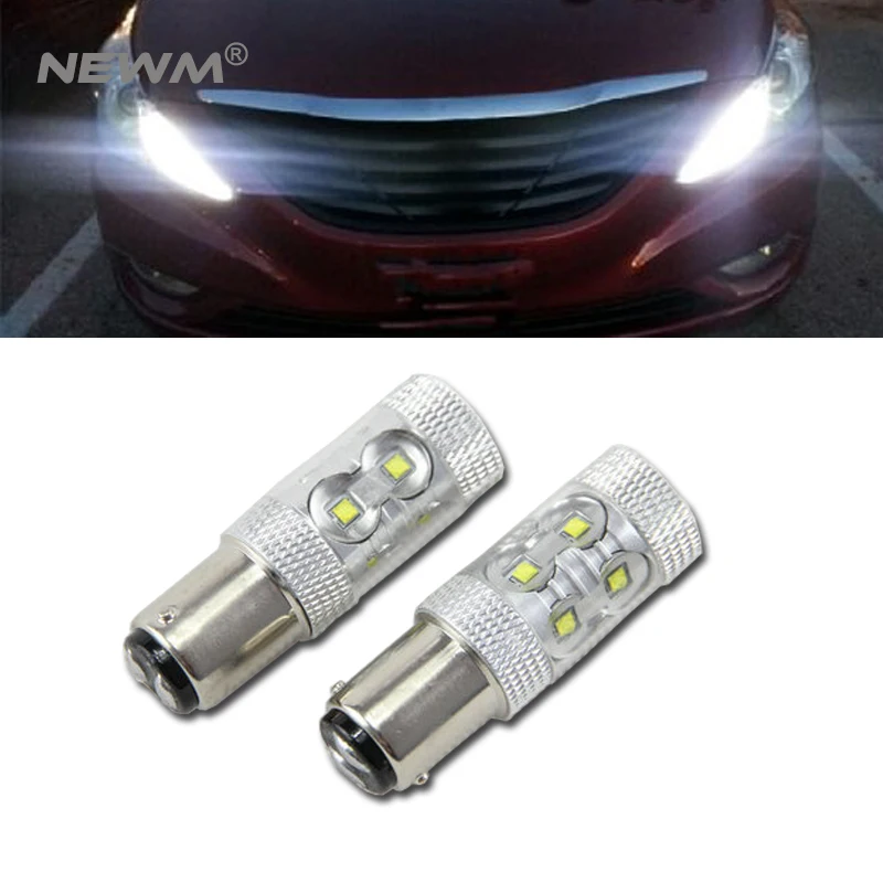 

2pcs/lot 50W 1157 Signal Tail Turn Backup Light Bulb ba15d baz15d bay15d 10*CREE led chips LED Car RED/YELLOW
