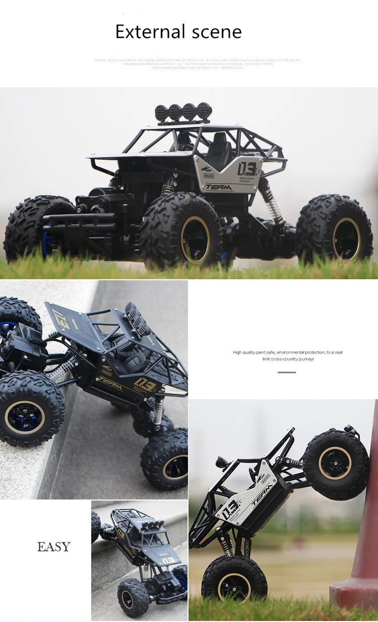 37 см Радиоуправляемая машина 1/12 4WD 4x4 водительский автомобиль Двойной Мотор привод Bigfoot автомобиль пульт дистанционного управления модель автомобиля внедорожник игрушка